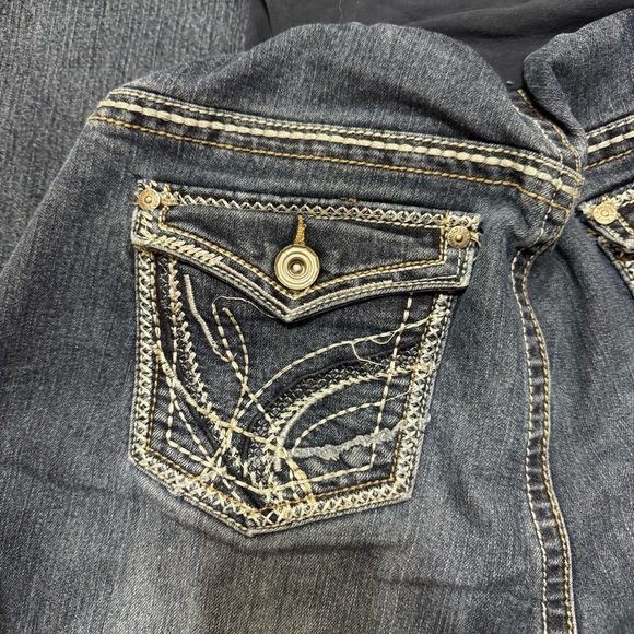 Indigo Blue Women's Blue Maternity Jeans Size 12 GUC - Picture 7 of 12